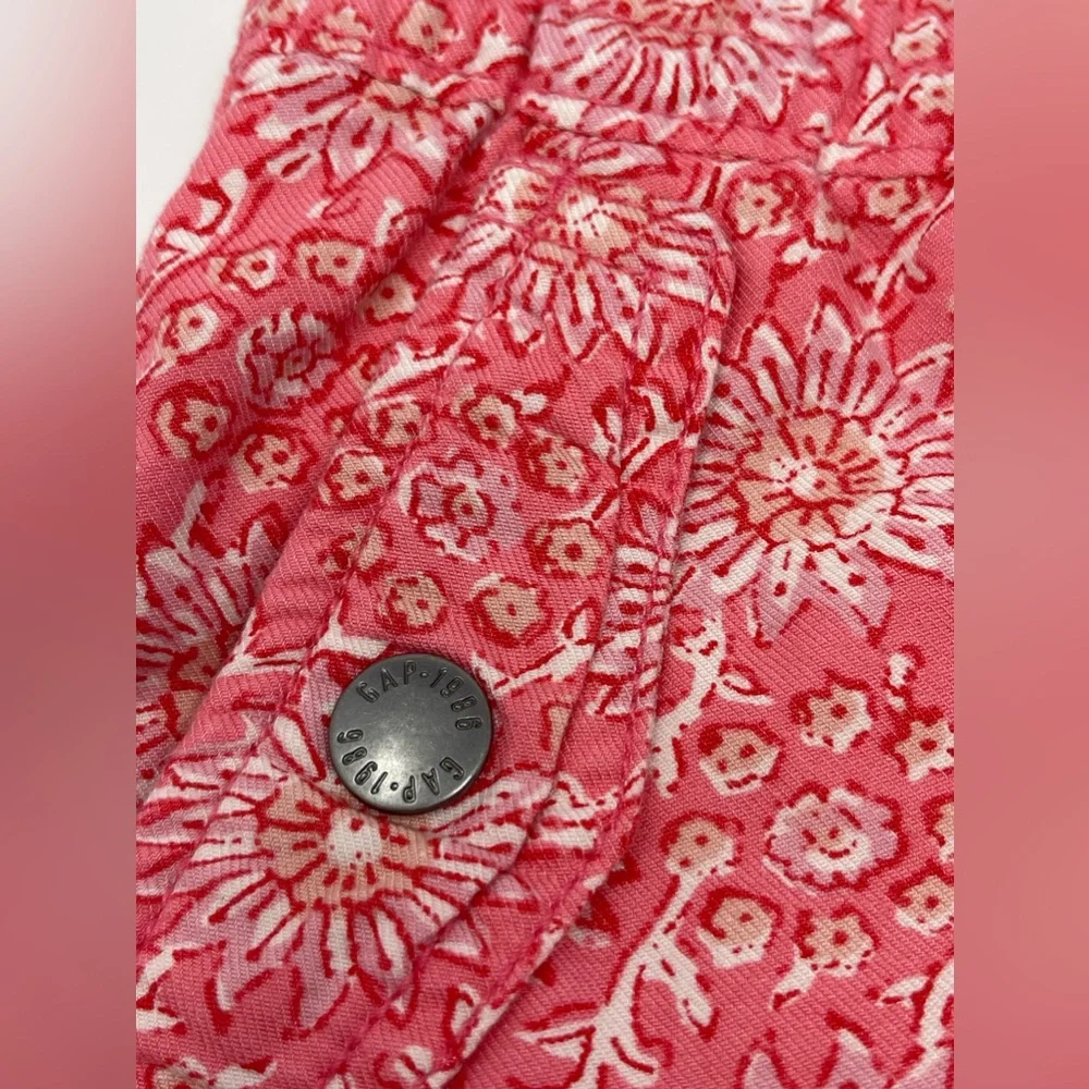 GAP KIDS: Pull-On Cargo Shorts, Pink Flower Print, Size Small